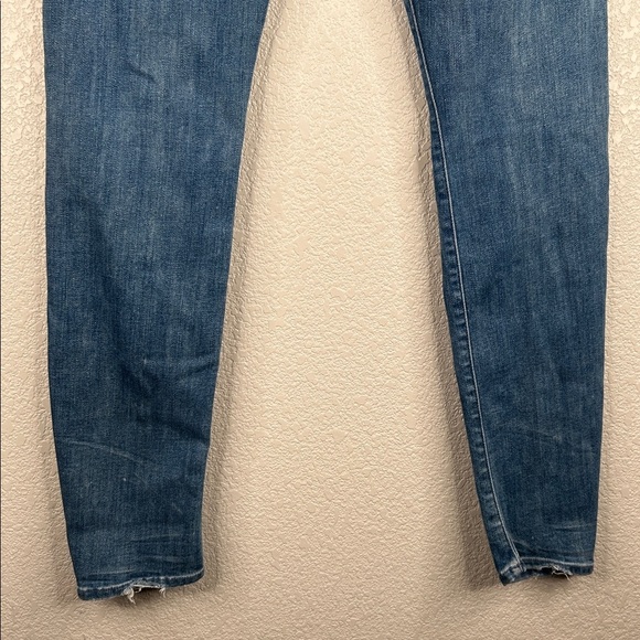 Mother The Looker in Graffiti Girl Classic Denim Distressed Skinny Jeans Size 29 - Picture 6 of 10